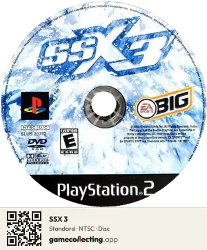 SSX 3 PlayStation 2, NTSC disc