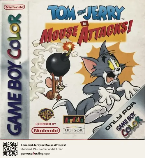 Tom and Jerry in Mouse Attacks! Game Boy Color, Netherlands box front
