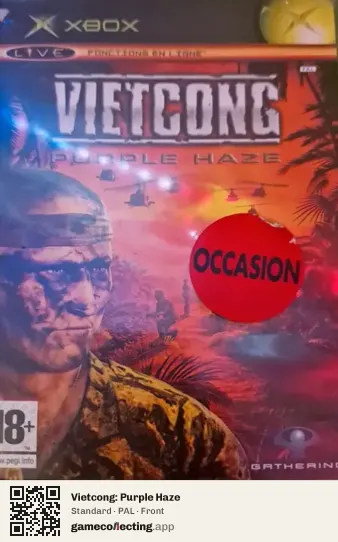 Vietcong: Purple Haze Xbox, PAL box front