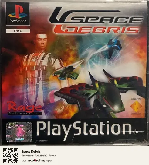 Space Debris PlayStation, Italy box front