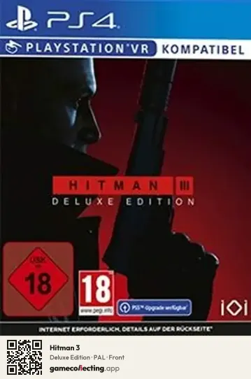 Hitman 3 PlayStation 4, PAL box front