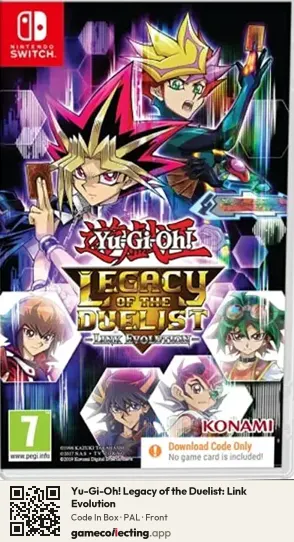 Yu-Gi-Oh! Legacy of the Duelist: Link Evolution Nintendo Switch, PAL box front