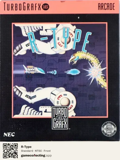 R-Type TurboGrafx-16, NTSC box front