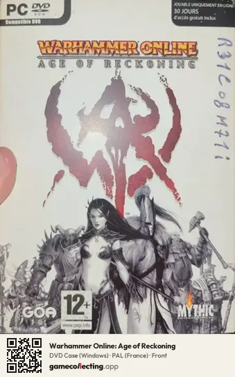Warhammer Online: Age of Reckoning Computer, France box front