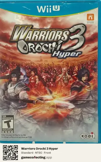 Warriors Orochi 3 Hyper Nintendo Wii U, NTSC box front