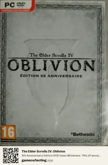 The Elder Scrolls IV: Oblivion Computer, France box front