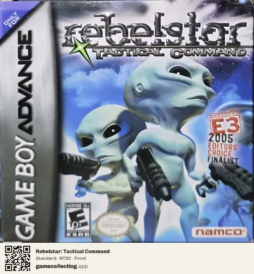 Rebelstar: Tactical Command Game Boy Advance, NTSC box front