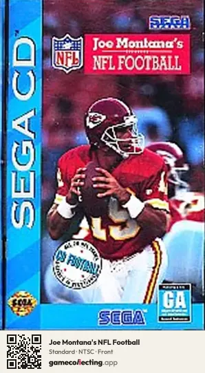 Joe Montana's NFL Football Sega Mega-CD / Sega CD, NTSC box front