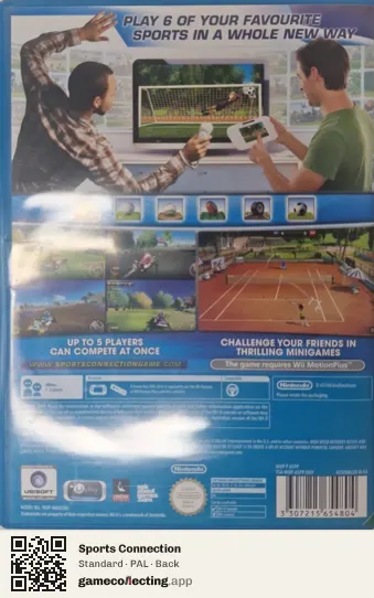 Sports Connection Nintendo Wii U, PAL box back