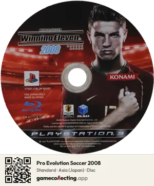 Pro Evolution Soccer 2008 PlayStation 3, Asia disc
