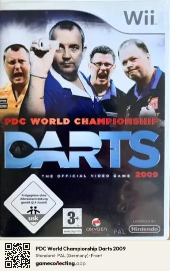 PDC World Championship Darts 2009 Nintendo Wii, Germany box front