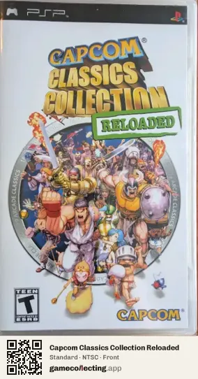 Capcom Classics Collection Reloaded PlayStation Portable, NTSC box front