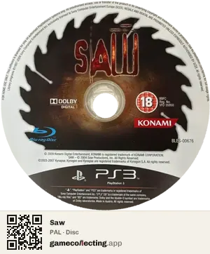Saw PlayStation 3, PAL disc