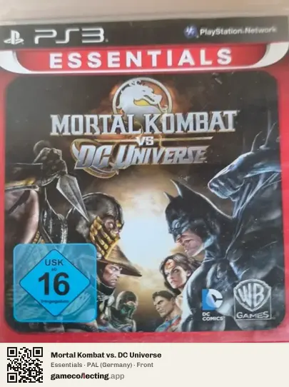 Mortal Kombat vs. DC Universe PlayStation 3, Germany box front