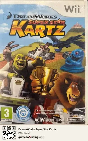 DreamWorks Super Star Kartz Nintendo Wii, PAL box front