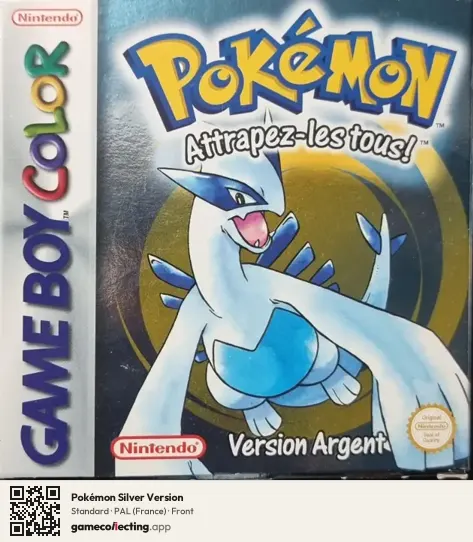 Pokémon Silver Version Game Boy Color, France box front