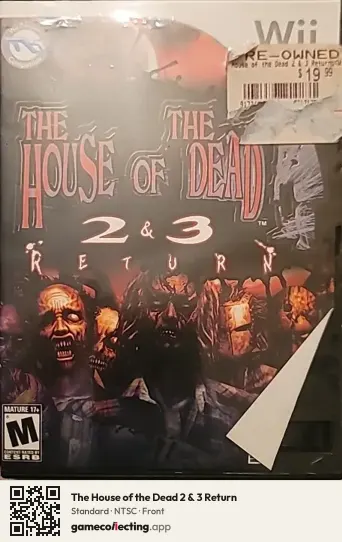 The House of the Dead 2 & 3 Return Nintendo Wii, NTSC box front