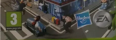 Monopoly Streets, the PEGI square on its front