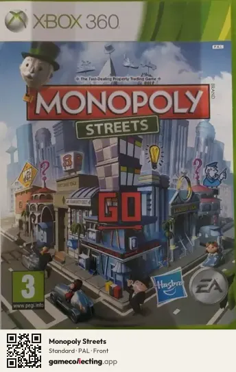 Monopoly Streets Xbox 360, PAL box front