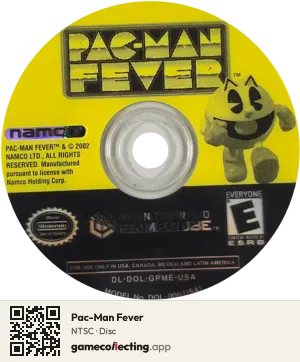 Pac-Man Fever Nintendo GameCube, NTSC disc