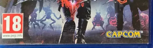 Devil May Cry 5, the PEGI square on its front