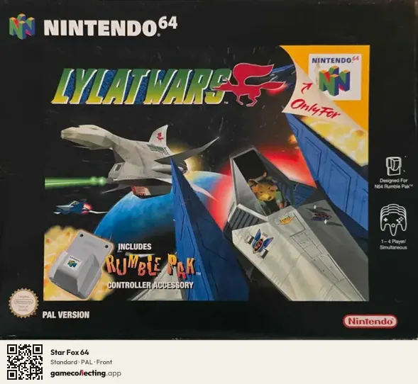 Star Fox 64 Nintendo 64, PAL box front