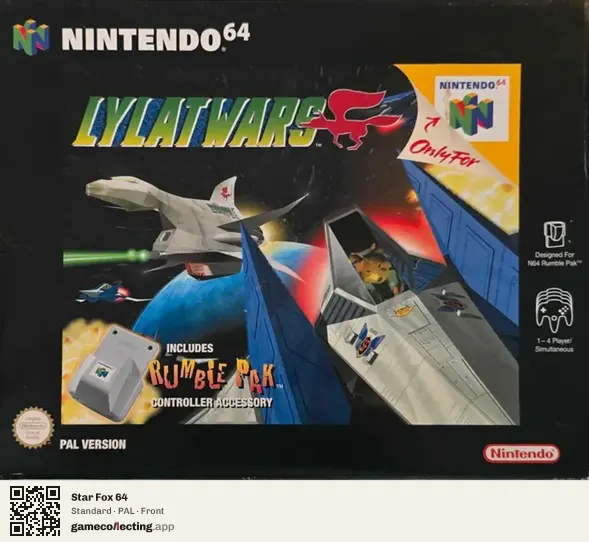 Star Fox 64 Nintendo 64, PAL box front