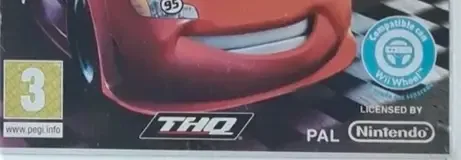 Cars Race-O-Rama, the PEGI square on its front
