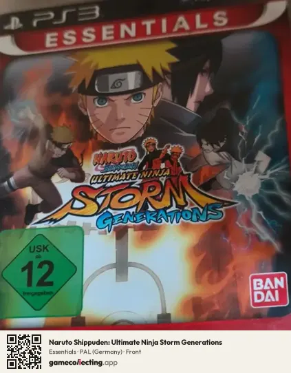 Naruto Shippuden: Ultimate Ninja Storm Generations PlayStation 3, Germany box front
