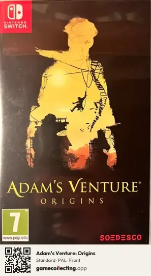 Adam's Venture: Origins Nintendo Switch, PAL box front