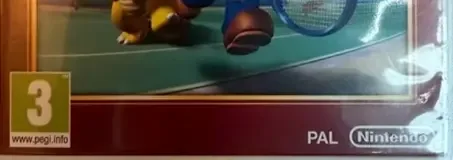 New Play Control! Mario Power Tennis, the USK square on its front