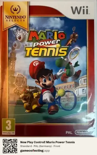 New Play Control! Mario Power Tennis Nintendo Wii, Germany box front