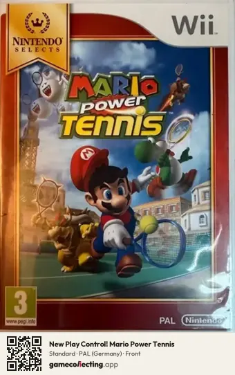 New Play Control! Mario Power Tennis Nintendo Wii, Germany box front