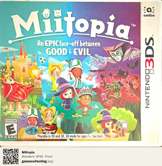 Miitopia Nintendo 3DS, NTSC box front