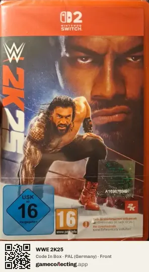 WWE 2K25 Nintendo Switch 2, Germany box front