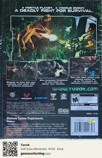 Turok Computer, NTSC box back