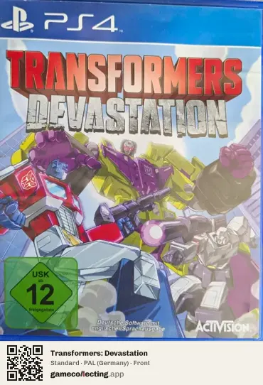 Transformers: Devastation PlayStation 4, Germany box front