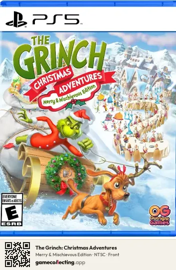 The Grinch: Christmas Adventures PlayStation 5, NTSC box front