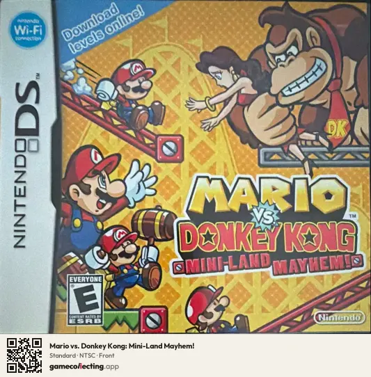 Mario vs. Donkey Kong: Mini-Land Mayhem! Nintendo DS, NTSC box front