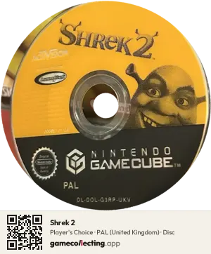 Shrek 2 Nintendo GameCube, PAL disc