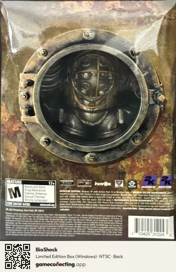 BioShock Computer, NTSC box back