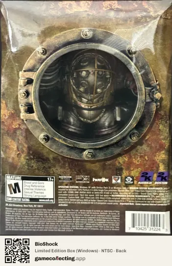 BioShock Computer, NTSC box back