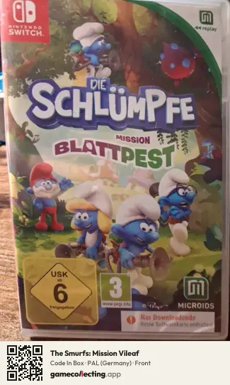 The Smurfs: Mission Vileaf Nintendo Switch, Germany box front