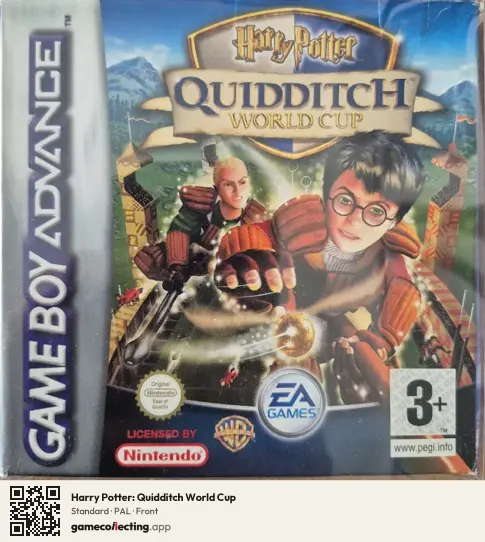 Harry Potter: Quidditch World Cup Game Boy Advance, PAL box front