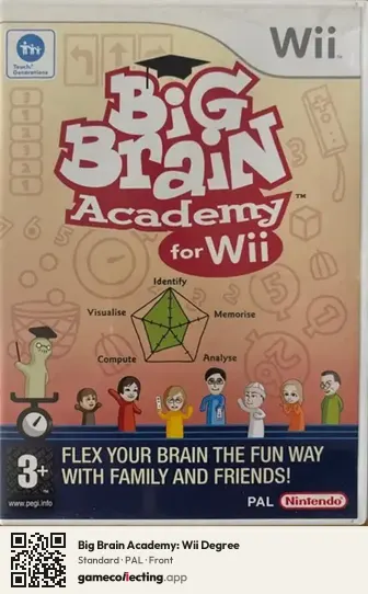 Big Brain Academy: Wii Degree Nintendo Wii, PAL box front