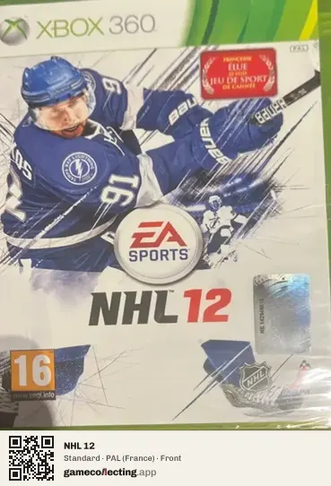 NHL 12 Xbox 360, France box front