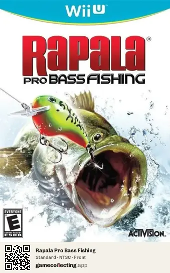 Rapala Pro Bass Fishing Nintendo Wii U, NTSC box front