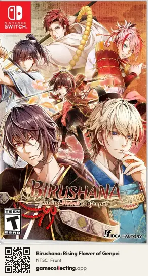 Birushana: Rising Flower of Genpei Nintendo Switch, NTSC box front