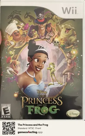 The Princess and the Frog Nintendo Wii, NTSC box front