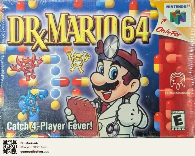 Dr. Mario 64 Nintendo 64, NTSC box front